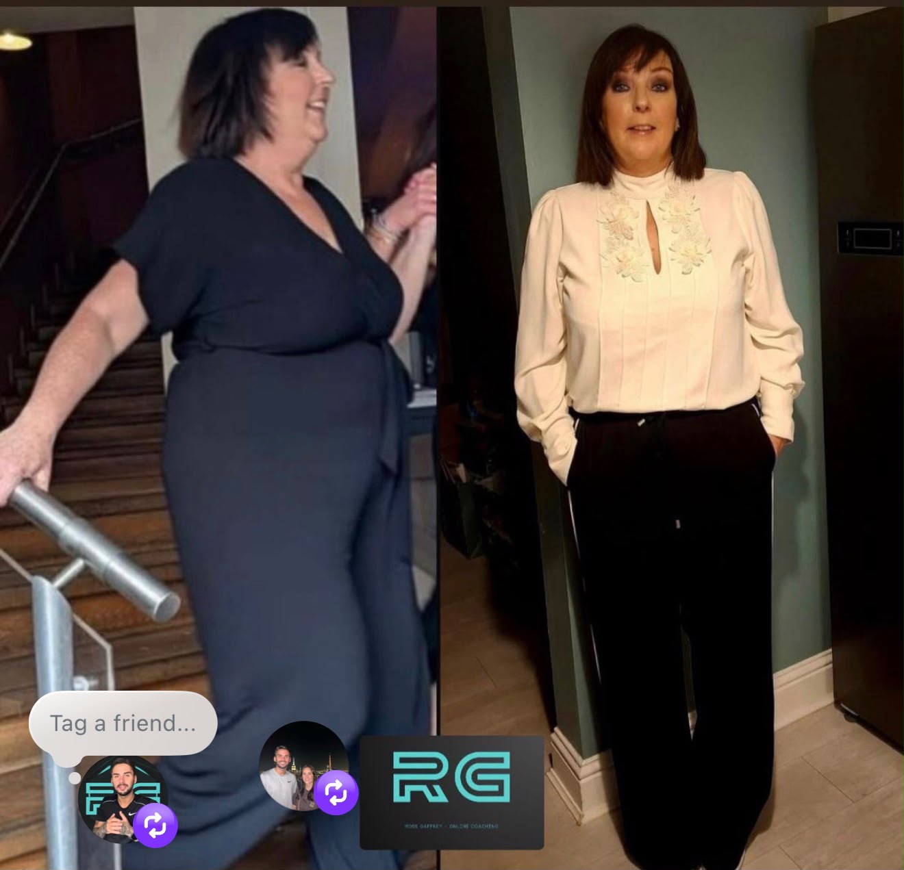 Ross Gaffney client transformation — before and after