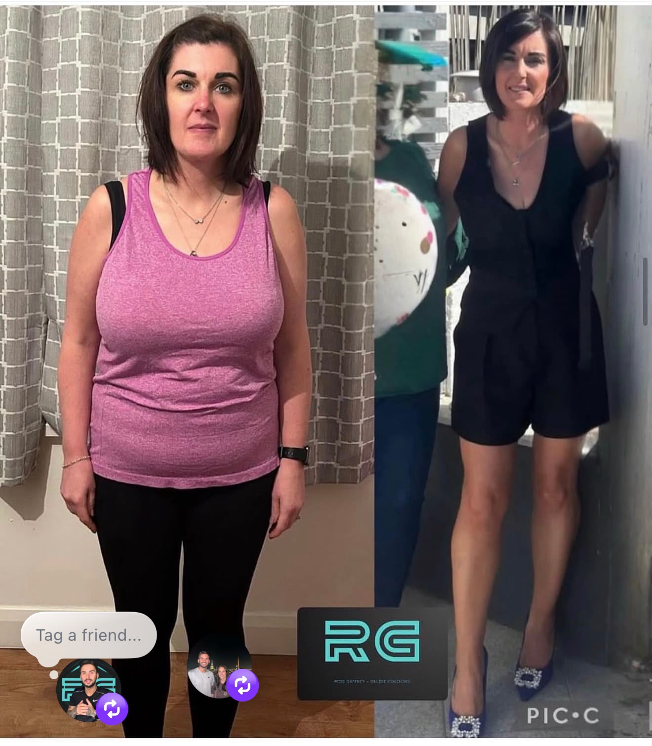 Ross Gaffney client transformation — before and after